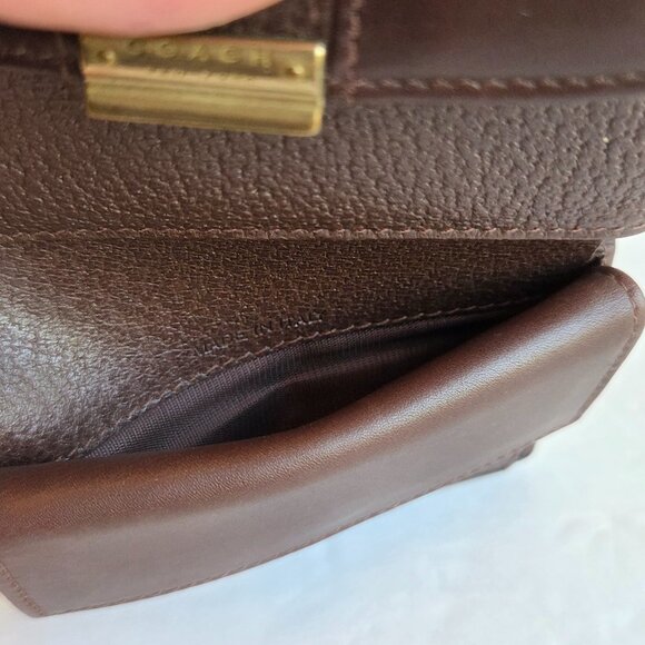 EUC & HTF Vintage Coach Bridle Collection Compact Clutch Wallet (#6497) in Mahog - Picture 9 of 12